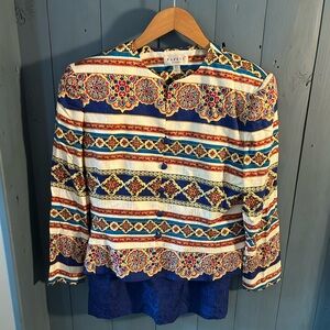 Adrianna Papell Petites Vintage 1990’s Skirt Suit | Women’s Size 12P